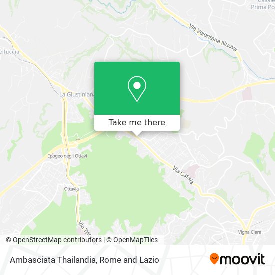 Ambasciata Thailandia map