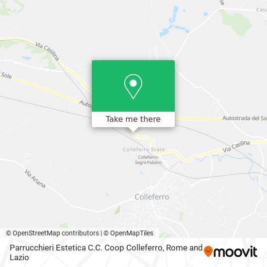 Parrucchieri Estetica C.C. Coop Colleferro map