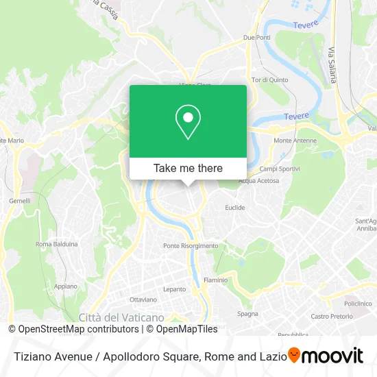 Tiziano Avenue / Apollodoro Square map