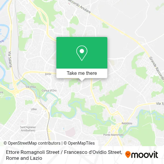Ettore Romagnoli Street / Francesco d'Ovidio Street map