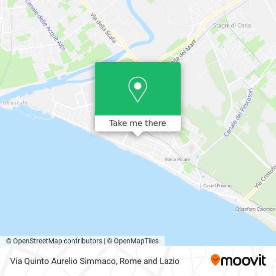Via Quinto Aurelio Simmaco map