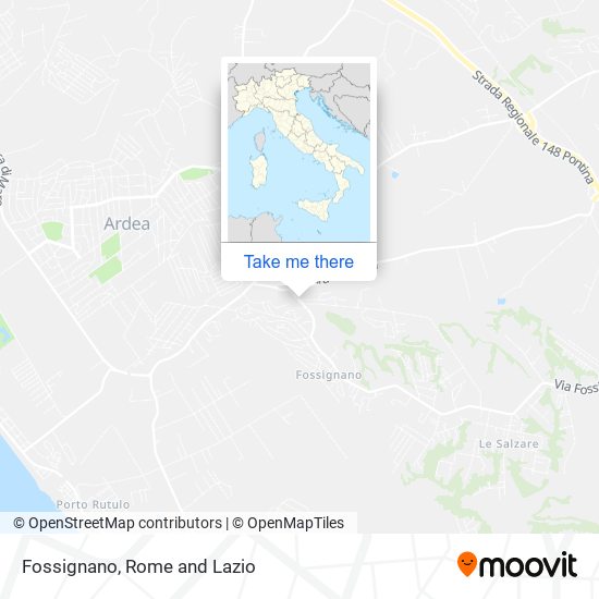 Fossignano map