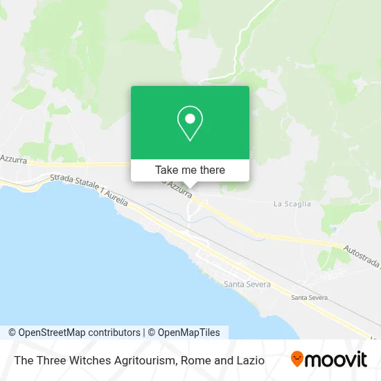The Three Witches Agritourism map