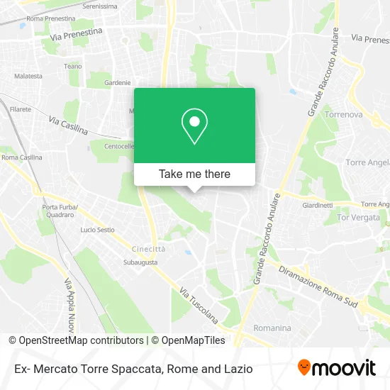 Former Market Torre Spaccata map