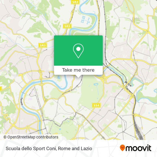 Scuola dello Sport Coni map