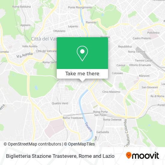 Biglietteria Stazione Trastevere map