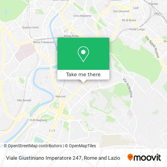 Viale Giustiniano Imperatore 247 map