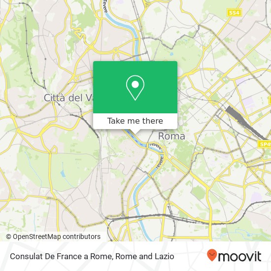 Consulat De France a Rome map