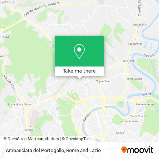 Ambasciata del Portogallo map