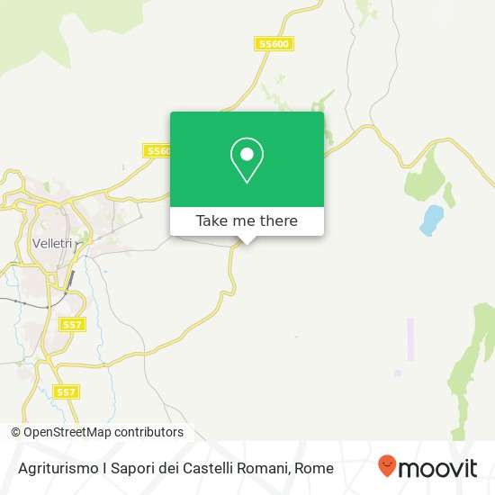 Agriturismo I Sapori dei Castelli Romani map