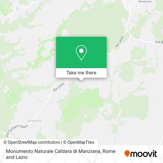 Monumento Naturale Caldara di Manziana map