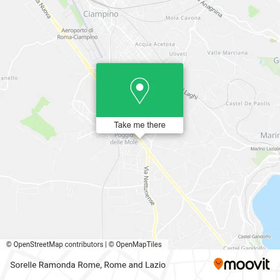 Sorelle Ramonda Rome map