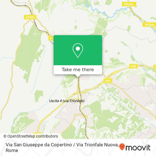Via San Giuseppe da Copertino / Via Trionfale Nuova map