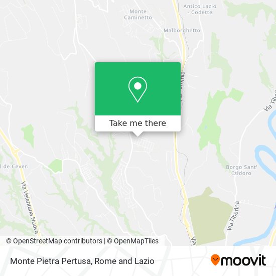 Monte Pietra Pertusa map