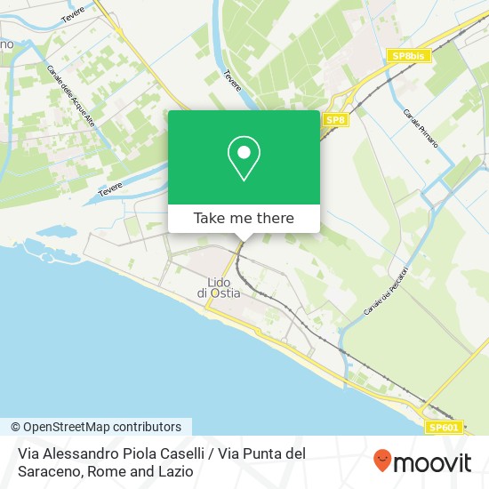 Via Alessandro Piola Caselli / Via Punta del Saraceno map