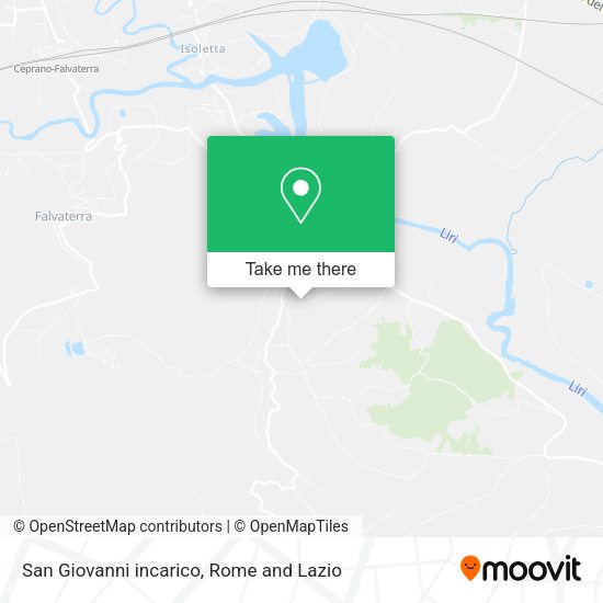 San Giovanni incarico map