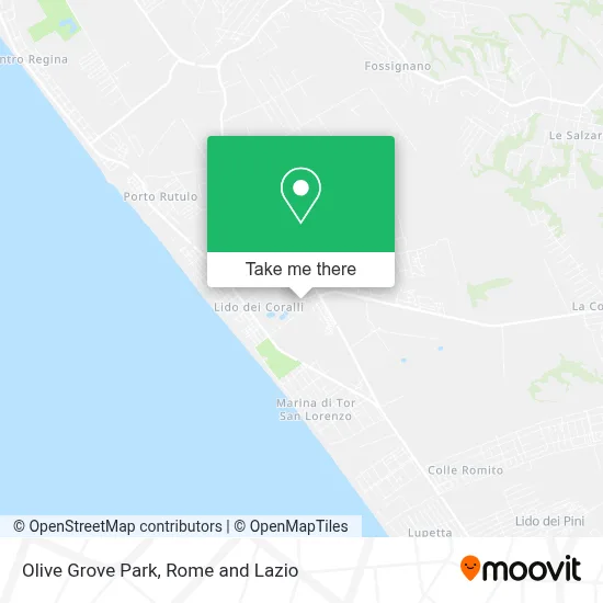Olive Grove Park map