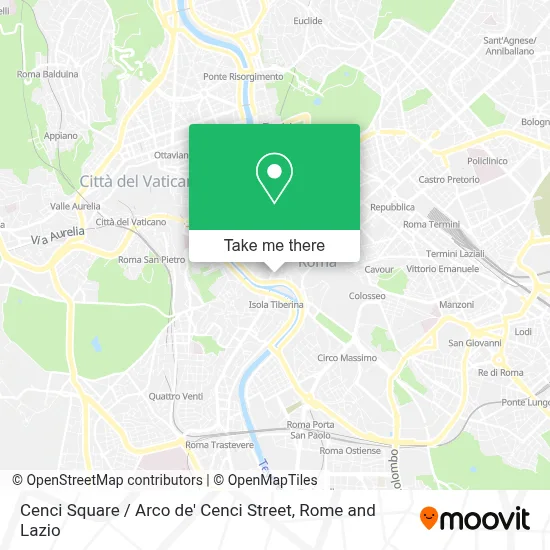 Cenci Square / Arco de' Cenci Street map