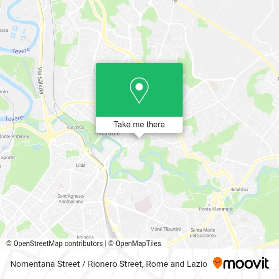 Nomentana Street / Rionero Street map