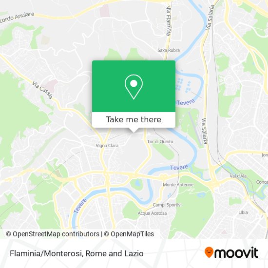 Flaminia/Monterosi map