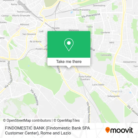 FINDOMESTIC BANK (Findomestic Bank SPA Customer Center) map