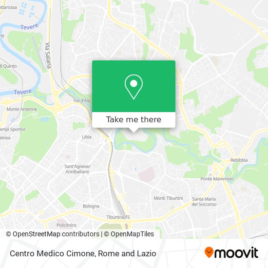 Centro Medico Cimone map