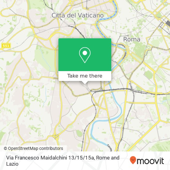 Via Francesco Maidalchini 13 / 15 / 15a map