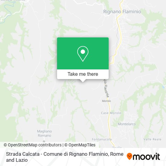 Strada Calcata - Comune di Rignano Flaminio map