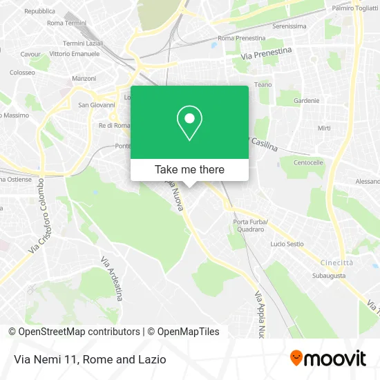 Via Nemi 11 map