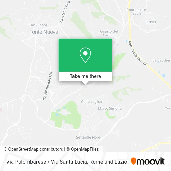 Palombarese Street / Santa Lucia Street map