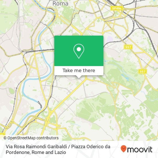 Via Rosa Raimondi Garibaldi / Piazza Oderico da Pordenone map