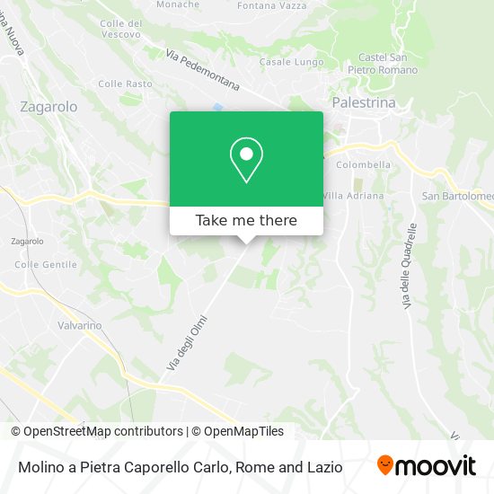 Molino a Pietra Caporello Carlo map