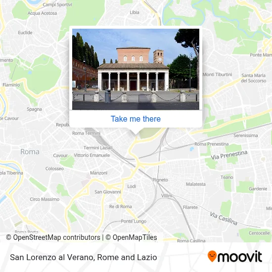 San Lorenzo al Verano map
