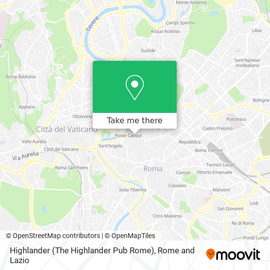 Highlander (The Highlander Pub Rome) map