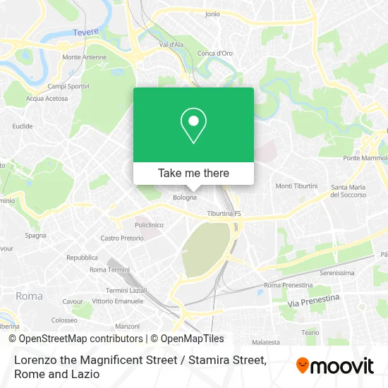 Lorenzo the Magnificent Street / Stamira Street map