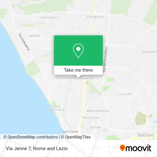 Via Jenne  7 map
