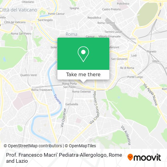 Prof. Francesco Macri' Pediatra-Allergologo map