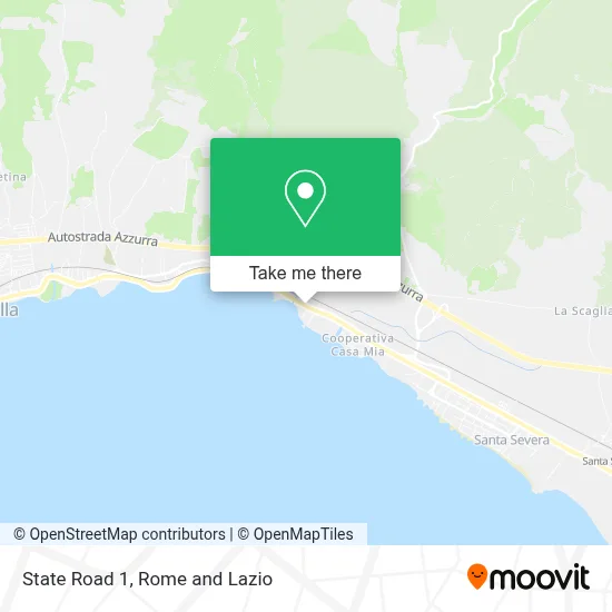 State Road 1 map