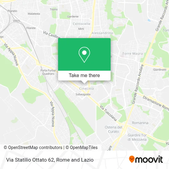 Via Statilio Ottato  62 map