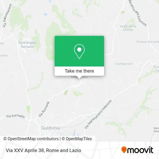 Via XXV Aprile  38 map