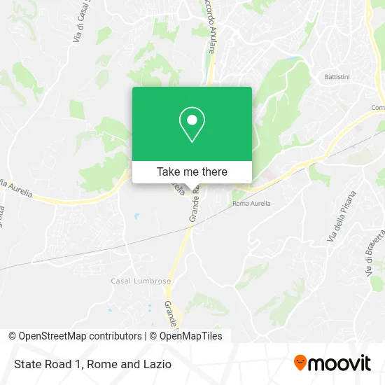 State Road 1 map