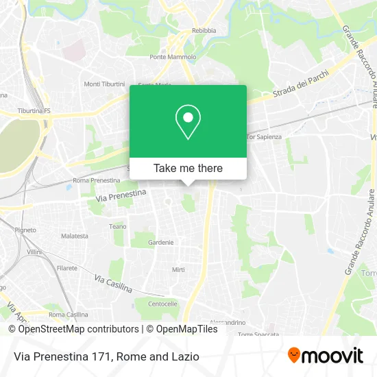 171 Prenestina Street map