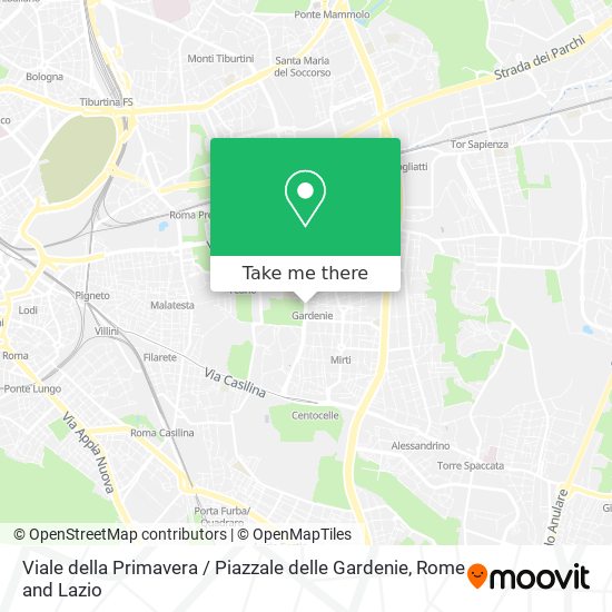 Viale della Primavera / Piazzale delle Gardenie map