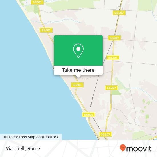 Via Tirelli map