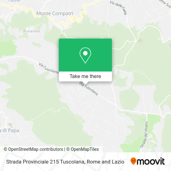 Provincial Road 215 Tuscolana map