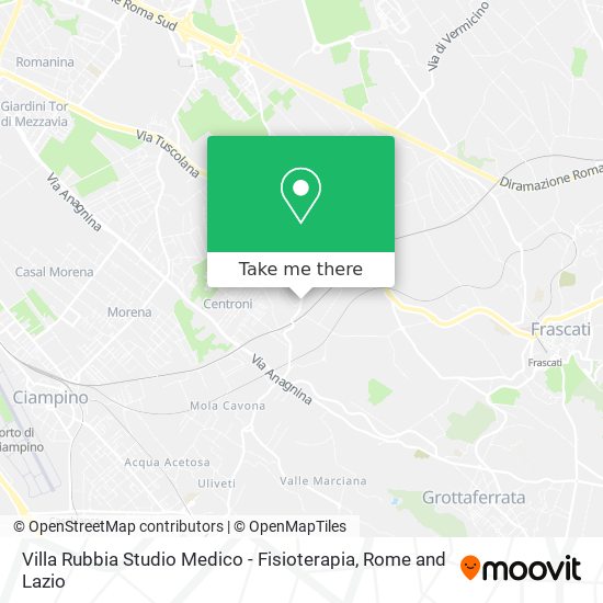 Villa Rubbia Studio Medico - Fisioterapia map