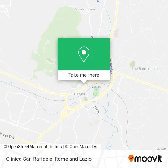 Clinica San Raffaele map