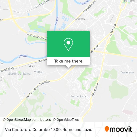 Via Cristoforo Colombo 1800 map