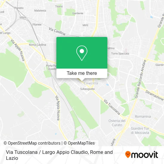 Tuscolana Street / Appio Claudio Square map