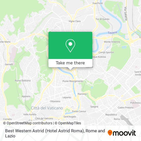 Best Western Astrid (Hotel Astrid Roma) map